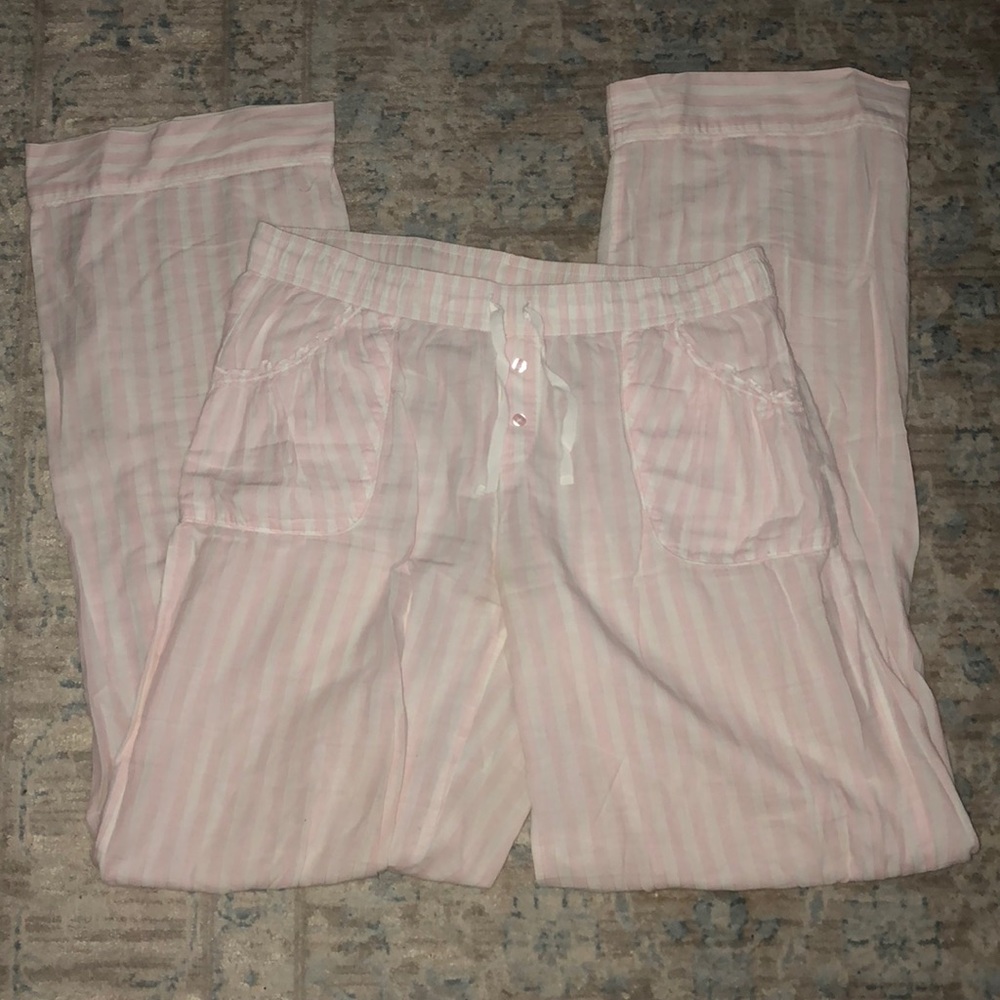 Pink/White stripe PJ pants